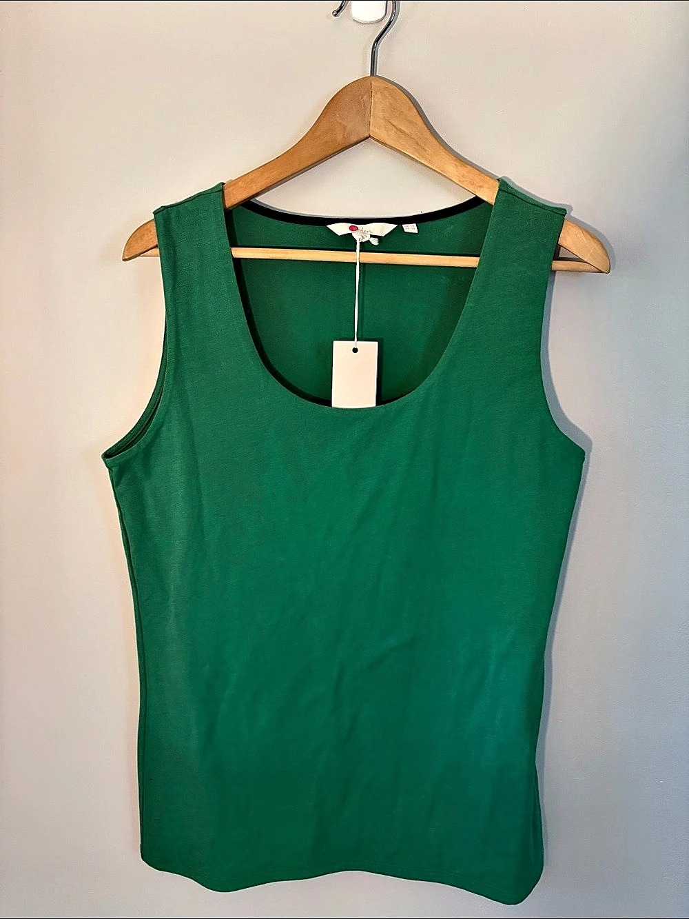 Boden Glorious British Style Tank Top Green Large NWT